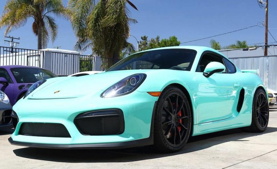 Porsche Cayman GT4 Mint Green by BBI Autosport '2016